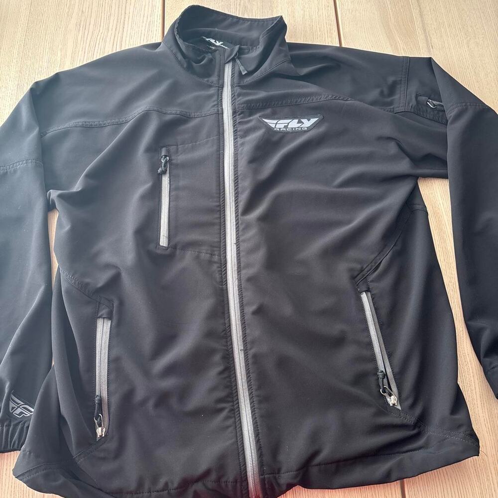 Black fly racing jacket motocross